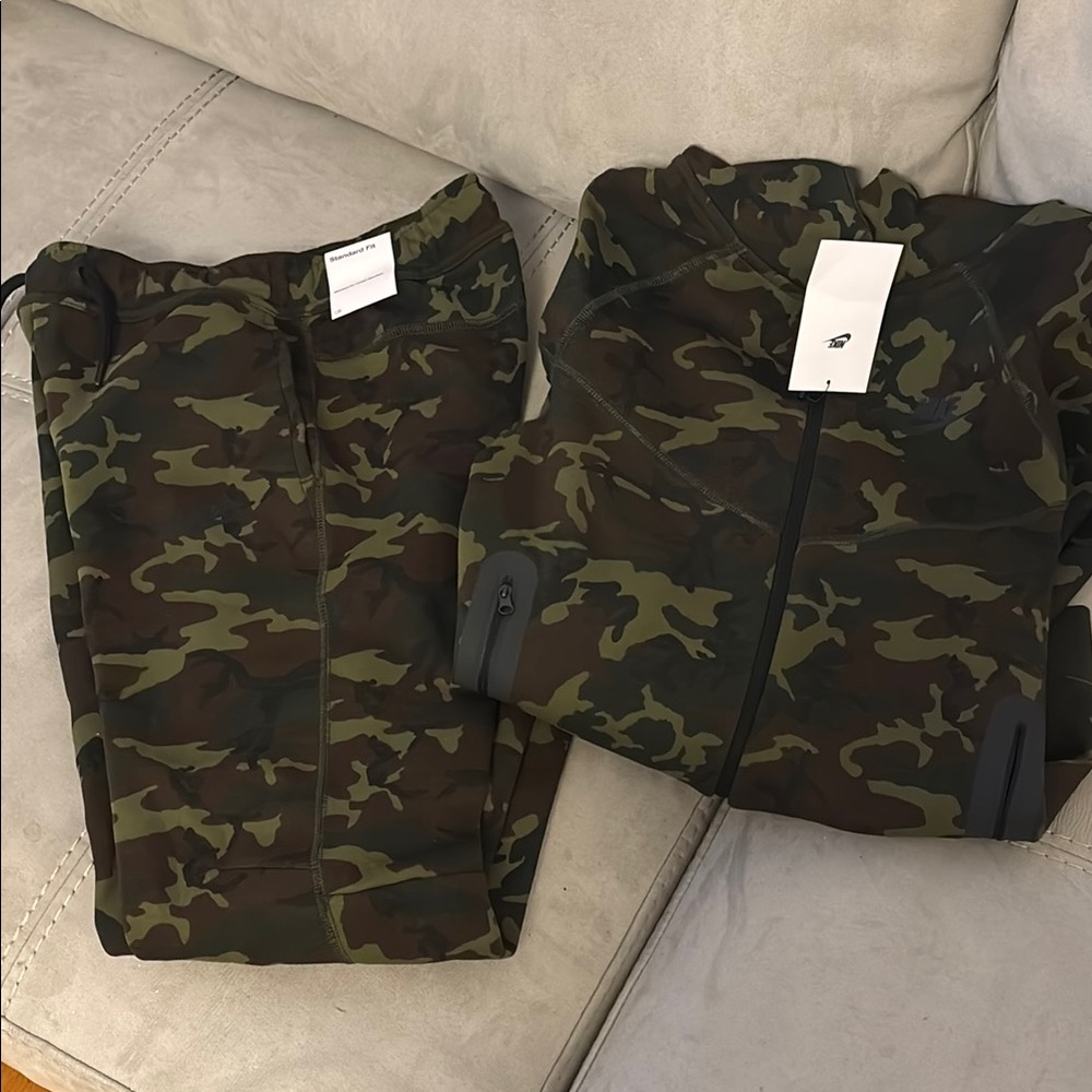 Nike Tech Camo Jacket and Pants Set